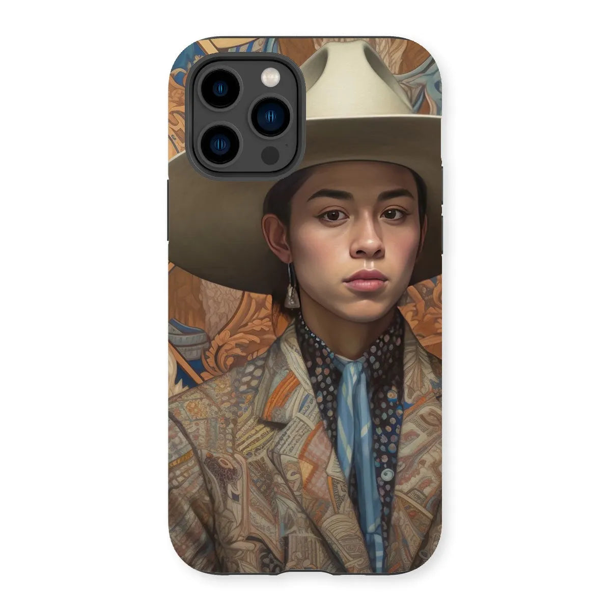 Angel The Transgender Cowboy - F2m Outlaw Art Phone Case - Iphone 14 Pro / Matte - Mobile Phone Cases - Aesthetic Art