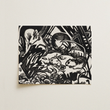Animal Legend - Franz Marc Expressionist Woodcut Art Print / Canvas, Franz Marc’s Mesmerizing Animal, Animal Legend Woodcut, Spiritual