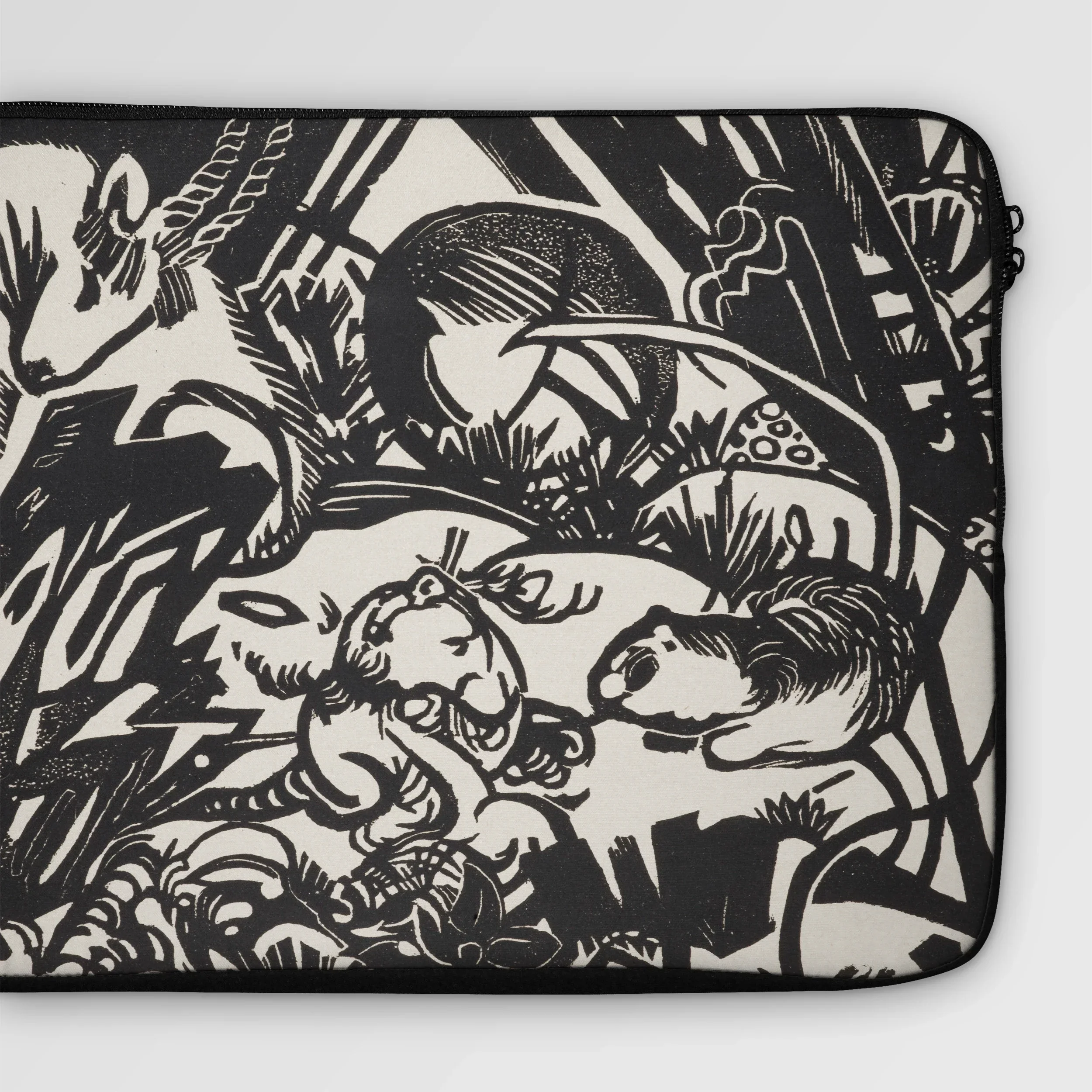 Animal Legend - Franz Marc Woodcut Art Laptop Sleeve Computer Covers & Skins