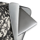 Animal Legend - Franz Marc Woodcut Art Laptop Sleeve, Laptop Sleeve Decorative Black White Floral Pattern Exterior