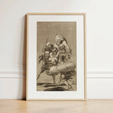 What one does to Another - Francisco De Goya Art Print / Canvas, 12x18’’ / 31x46cm / Natural Frame / Matboard, Posters Prints & Visual