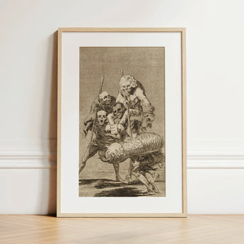 What one does to Another - Francisco De Goya Art Print / Canvas, 12x18’’ / 31x46cm / Natural Frame / Matboard, Posters Prints & Visual