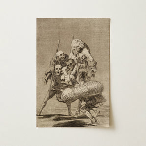 What one does to Another - Francisco De Goya Art Print / Canvas, 12x18’’ / 31x46cm / Unframed / no Border, Posters Prints & Visual Artwork,