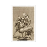 What one does to Another - Francisco De Goya Art Print / Canvas Group Skeletal Figures Bundled Object Goya Art Print, Bodies Pile, Moving