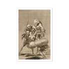 What one does to Another - Francisco De Goya Art Print, Group Skeletal Figures Bundled Object