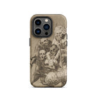 What one does to Another - Francisco De Goya Iphone Case, 14 Pro / Matte, Iphone Case Sepia-toned Macabre Illustration Skeletal Figures