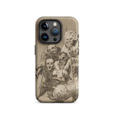 What one does to Another - Francisco De Goya Iphone Case, 15 Pro / Matte, Iphone Pro Max Vintage-style Skeletal Case