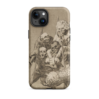 What one does to Another - Francisco De Goya Phone Case Iphone 15 Plus / Matte Iphone 14 Case Macabre Skeletal Figures Goya Case, Los