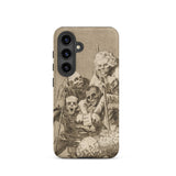 What one does to Another - Francisco De Goya Phone Case Samsung Galaxy S24 / Matte Beige Phone Case Detailed Black-and-white Sketch