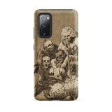 What one does to Another - Francisco De Goya Samsung Case, Galaxy S20 Fe / Matte, Phone Case Vintage-style Illustration Skeletal Figures