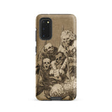 What one does to Another - Francisco De Goya Samsung Case, Galaxy S20 / Matte, Smartphone Vintage-style Illustration Skeletal Figures