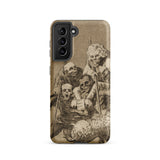 What one does to Another - Francisco De Goya Samsung Case, Galaxy S21 / Matte, Smartphone Case Vintage-style Illustration Group Figures