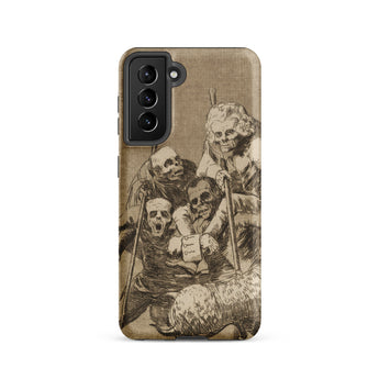 What one does to Another - Francisco De Goya Samsung Case, Galaxy S21 / Matte, Smartphone Case Vintage-style Illustration Group Figures