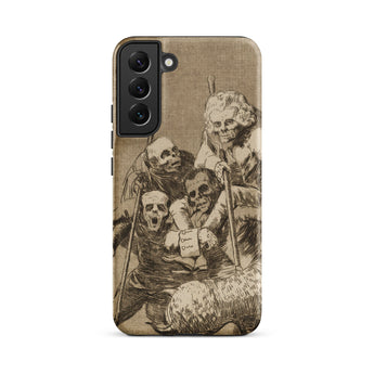 What one does to Another - Francisco De Goya Samsung Case, Galaxy S22 Plus / Matte, Smartphone Case Macabre Illustration Skeletal Figures