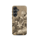 What one does to Another - Francisco De Goya Samsung Case, Galaxy S25 / Matte, Smartphone Vintage-style Illustration Skeletal Figures Woman