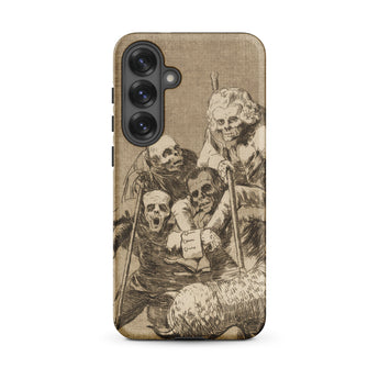 What one does to Another - Francisco De Goya Samsung Case, Galaxy S25 Plus / Matte, Smartphone Vintage Skeletal Art Design