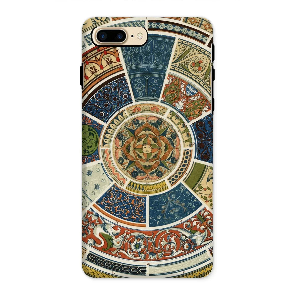 Another Grammar of Ornament - Owen Jones Iphone Case, 8 Plus / Matte, Ornate Phone Case Circular Mandala-like Design Intricate Patterns