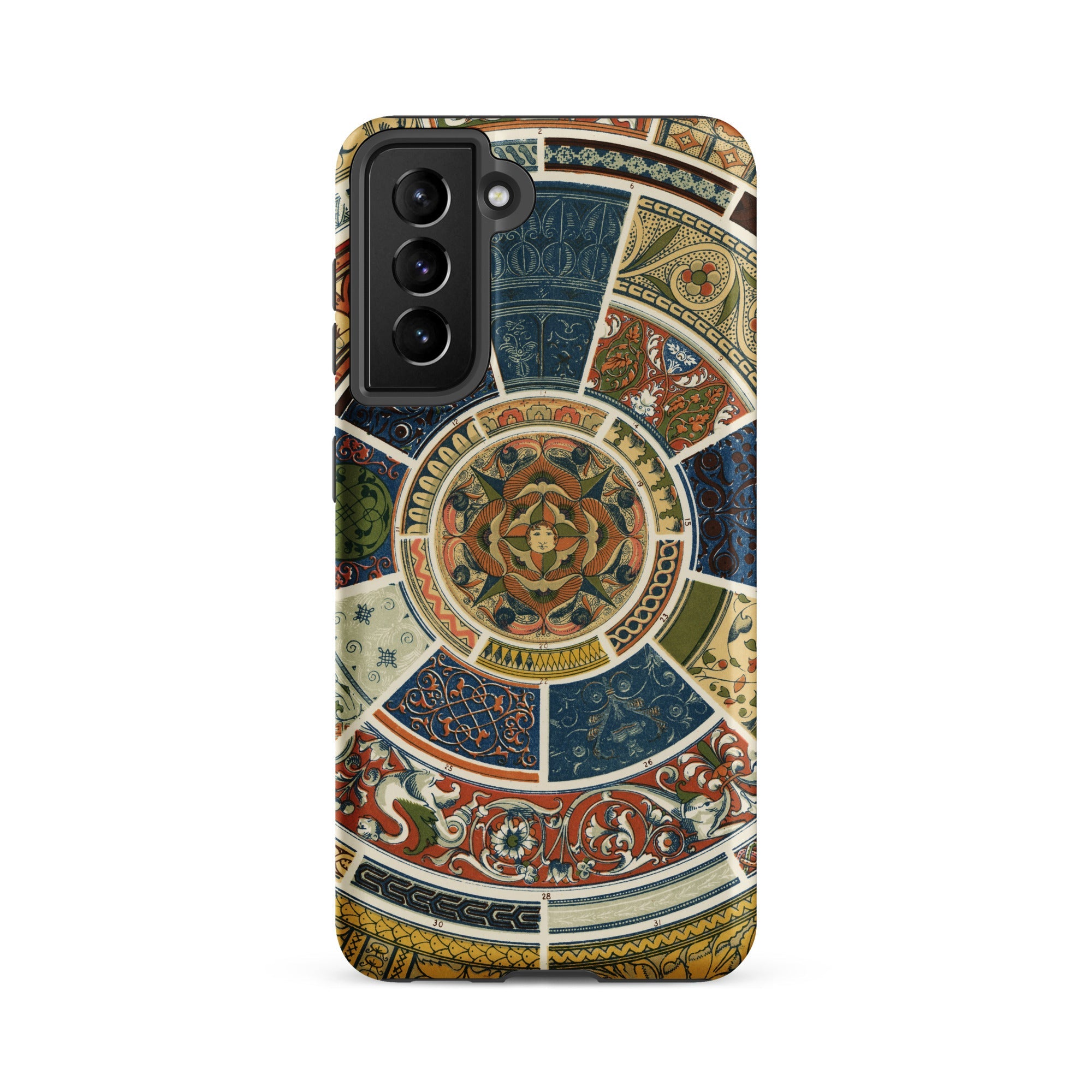 Another Grammar of Ornament Owen Jones Samsung Case, Galaxy S21 Fe / Matte, Smartphone Case Circular Mosaic Design Intricate Patterns