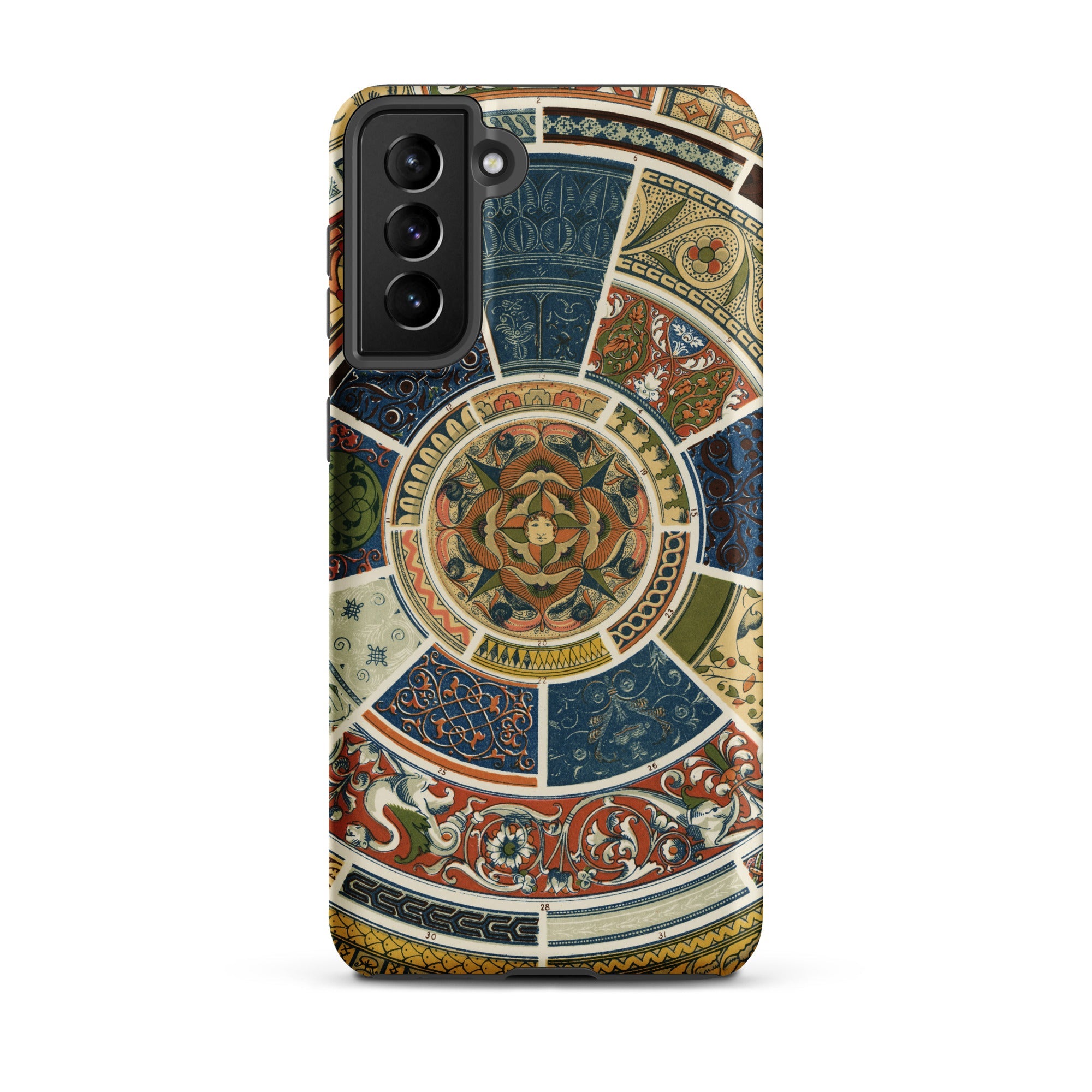 Another Grammar of Ornament Owen Jones Samsung Case, Galaxy S21 Plus / Matte, Smartphone Case Circular Multicolored Pattern Mosaic Stained