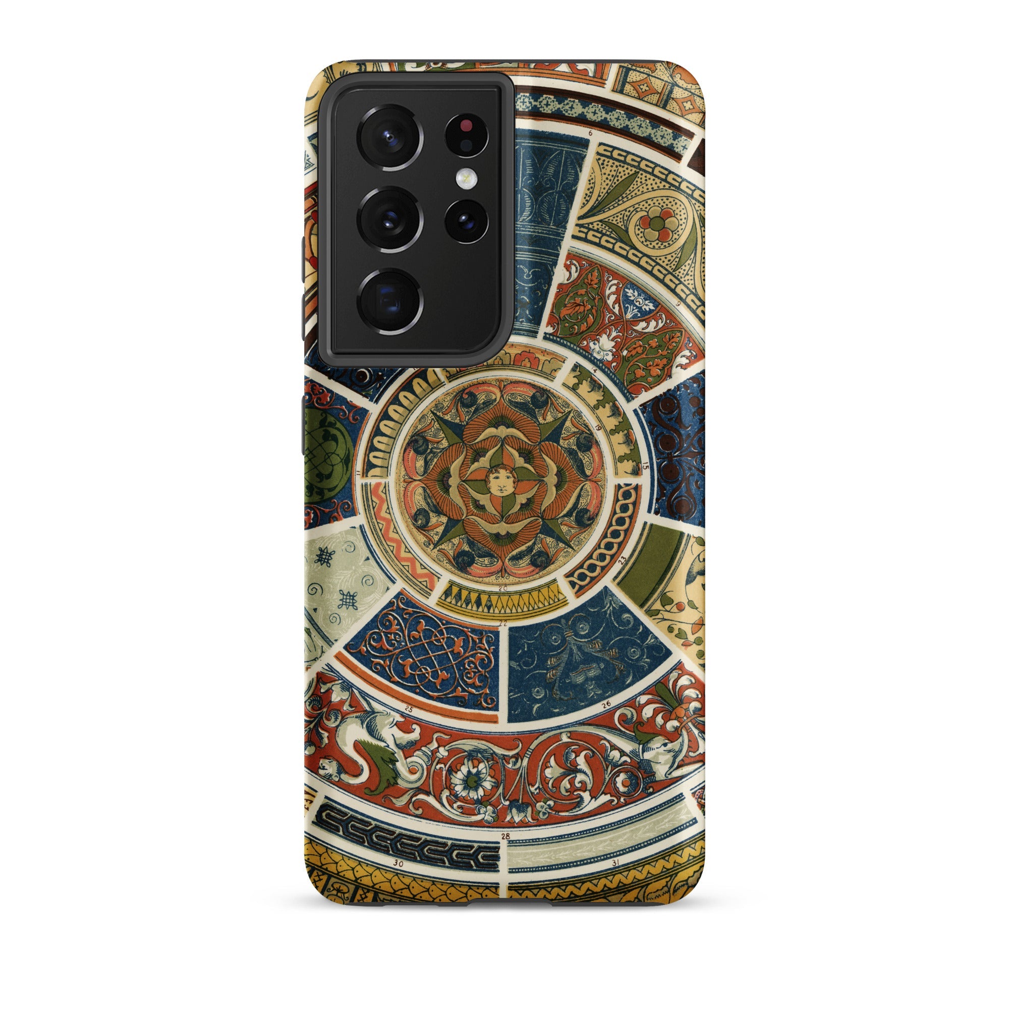 Another Grammar of Ornament Owen Jones Samsung Case, Galaxy S21 Ultra / Matte, Smartphone Case Colorful Intricate Floral Geometric Design