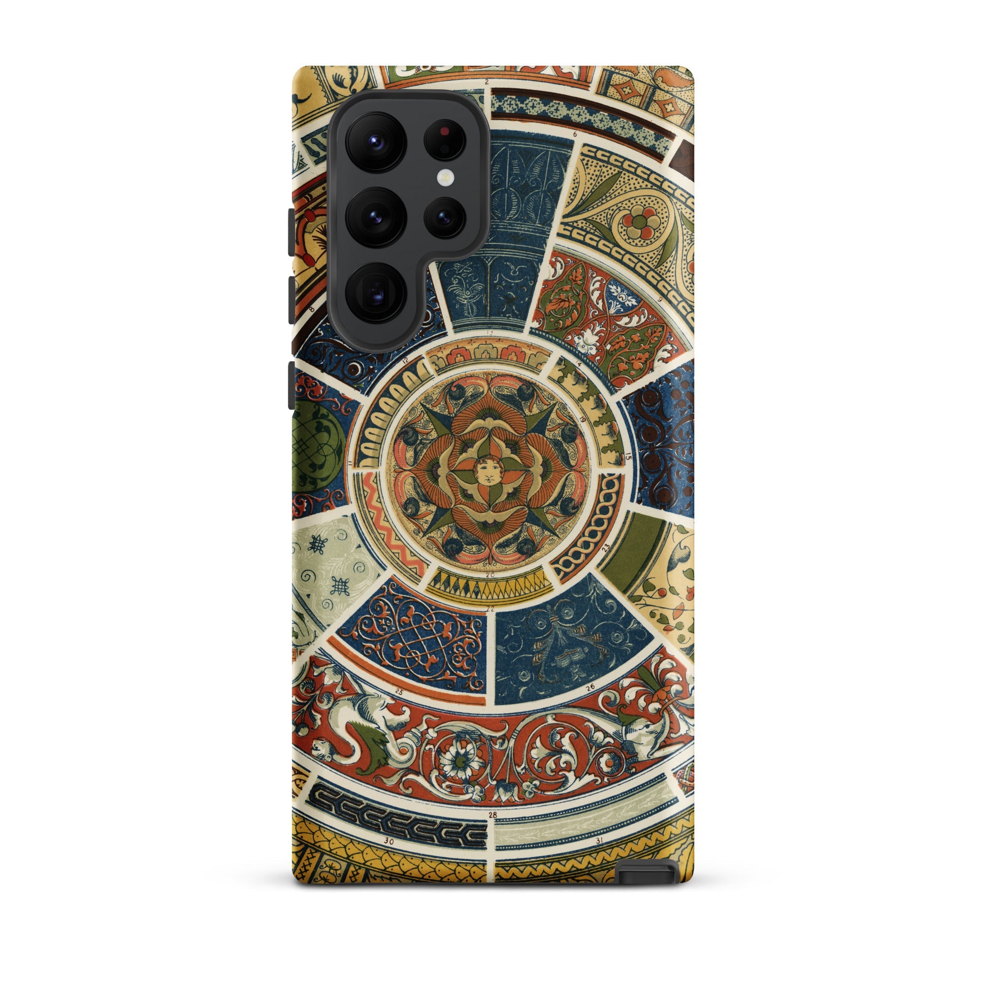 Another Grammar of Ornament Owen Jones Samsung Case, Galaxy S22 Ultra / Matte, Smartphone Case Circular Ornate Colorful Pattern