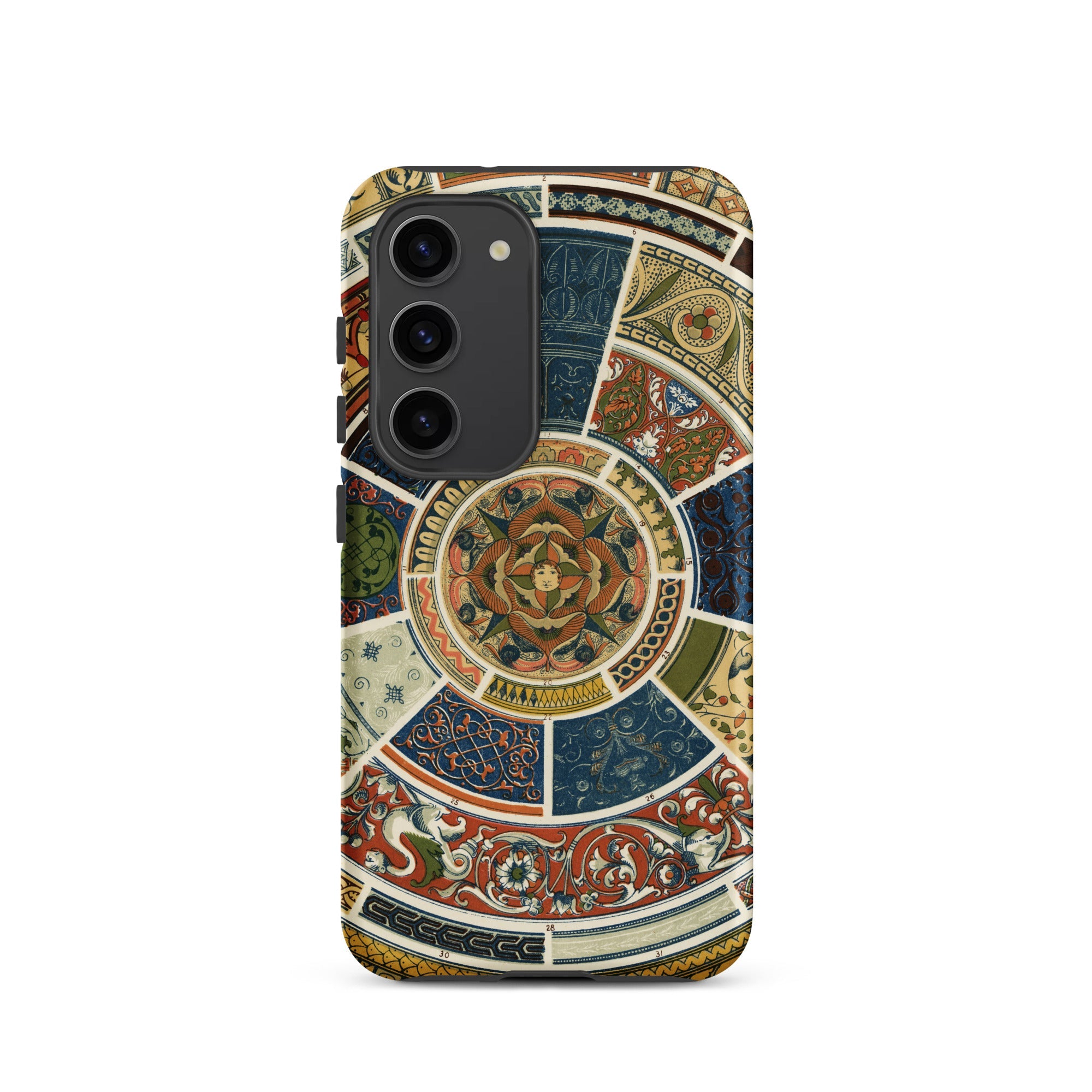 Another Grammar of Ornament Owen Jones Samsung Case, Galaxy S23 / Matte, Smartphone Case Circular Ornate Multicolored Pattern Central Floral
