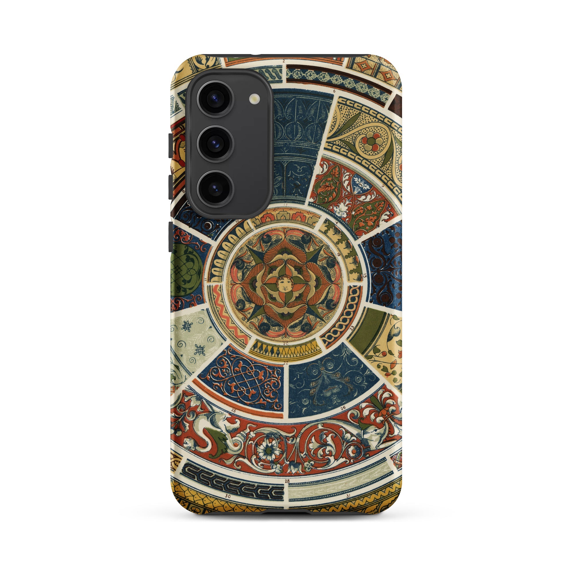Another Grammar of Ornament Owen Jones Samsung Case, Galaxy S23 Plus / Matte, Phone Case Colorful Intricate Mandala Like Design Floral