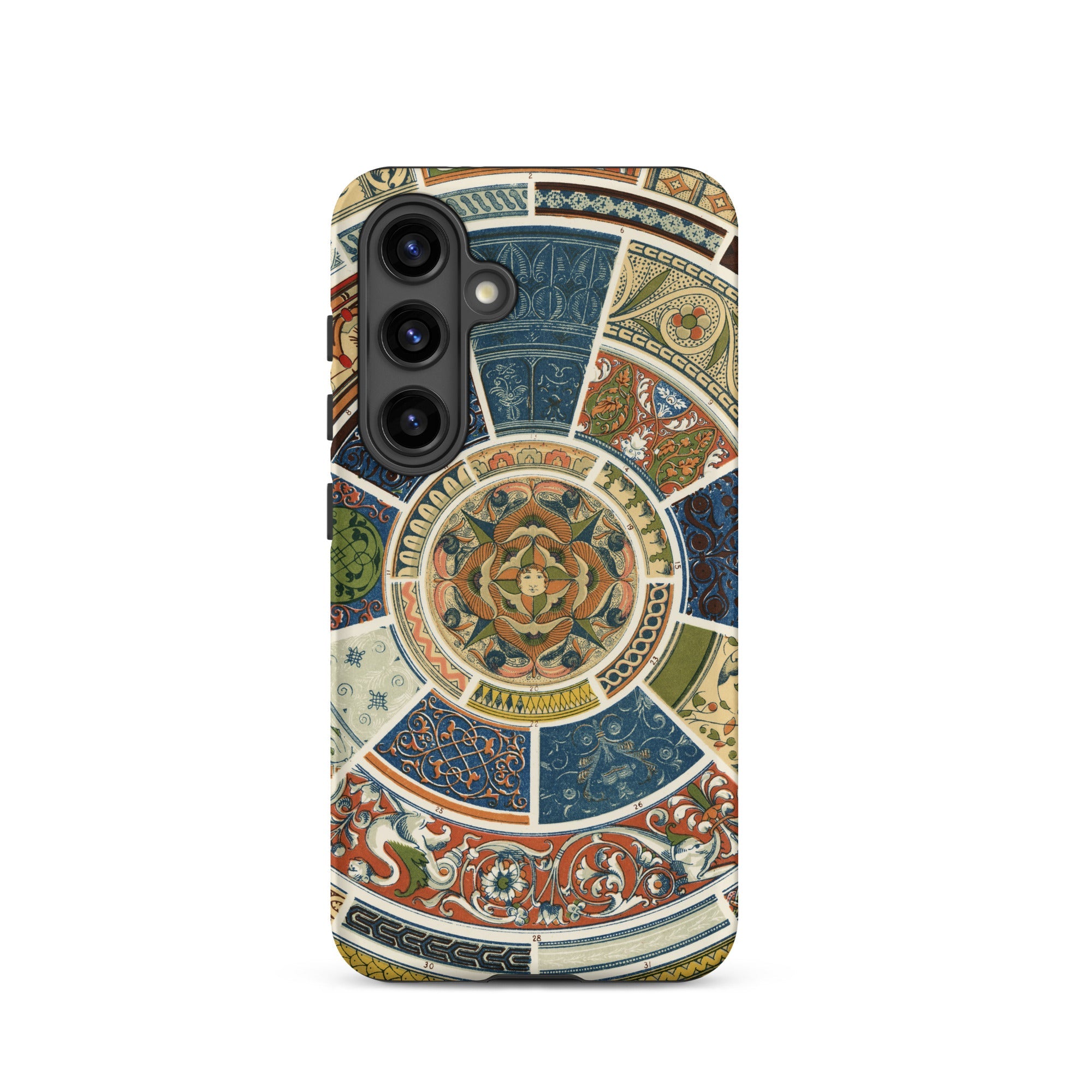 Another Grammar of Ornament Owen Jones Samsung Case, Galaxy S24 / Matte, Phone Case Circular Segmented Multicolored Mosaic Pattern