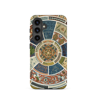 Another Grammar of Ornament - Owen Jones Samsung Case, Galaxy S24 / Matte, Phone Case Circular Segmented Multicolored Mosaic Pattern