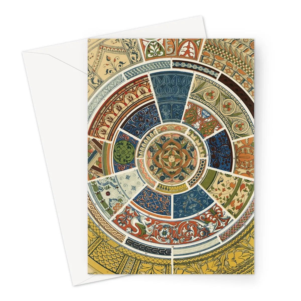 Another Grammar Of Ornament Pattern By Owen Jones Greeting Card - A5 Portrait / 1 Card - Greeting & Note Cards