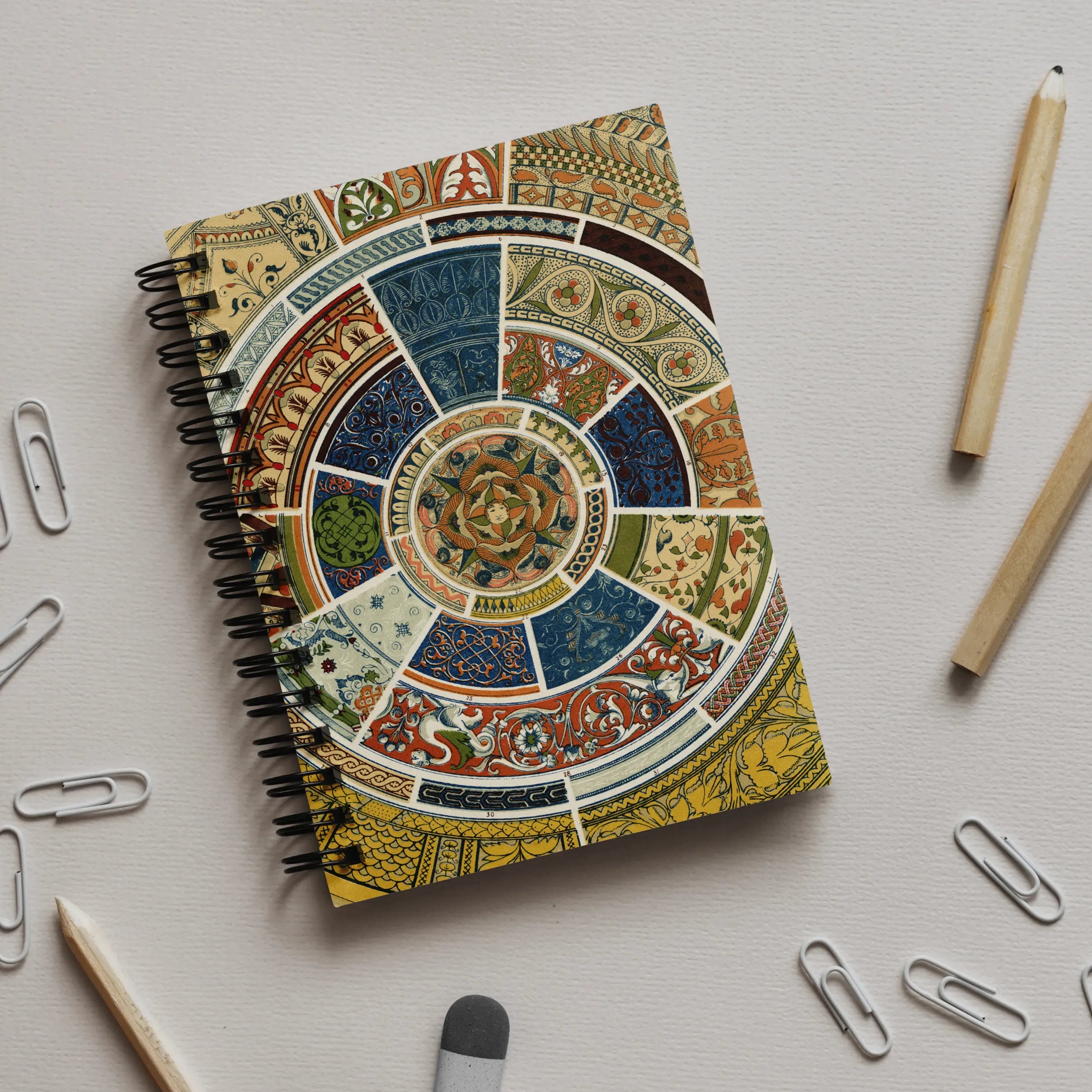 Another Grammar Of Ornament Pattern By Owen Jones Notebook - Notebooks & Notepads - Aesthetic Art
