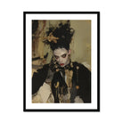 Antoine - Gay French Vampire Art Print, Framed Artistic Portrait Dramatic Gothic-style Makeup Black Attire