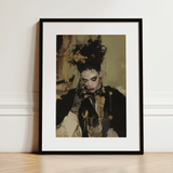 Antoine - Gay French Vampire Art Print / Canvas, 12x16’’ / 31x41cm / Black Frame / Matboard, Posters Prints & Visual Artwork, Toby Leon