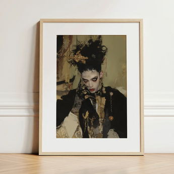 Antoine - Gay French Vampire Art Print / Canvas, 12x16’’ / 31x41cm / Natural Frame / Matboard, Posters Prints & Visual Artwork, Toby Leon
