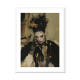 Antoine - Gay French Vampire Art Print, Gothic-styled Figure Dark Clothing Dramatic Makeup Tousled Black