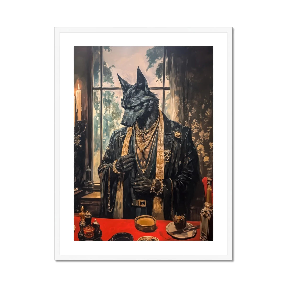 Anubis - Modern Egyptian God Art Print Posters Prints & Visual Artwork