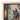 Framed Artwork Black Wolf Pointed Ears Golden Adornments Shadows Drape Anubis, Modern Egyptian God, Art