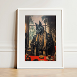 Anubis - Modern Egyptian God Art Print / Canvas, Shadows Drape Anubis, Modern Egyptian God, Egyptian God Art
