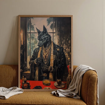 Anubis - Modern Egyptian God Art Print, Posters Prints & Visual Artwork, Toby Leon