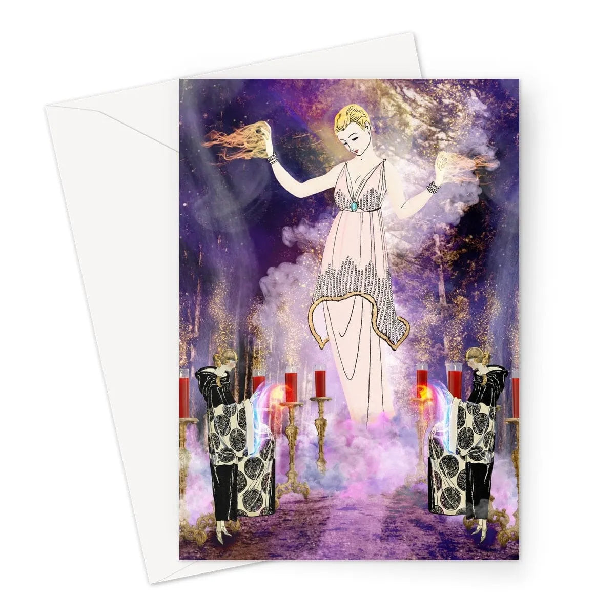 Aphromighty The 50ft Wiccan Greeting Card - A5 Portrait / 1 x A5 Card - Greeting & Note Cards - Aesthetic Art