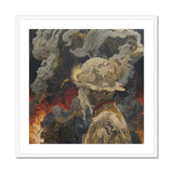 Apocalypso - Beautiful Apocalypse Art Print, Lace-covered Figure Smoky Landscape