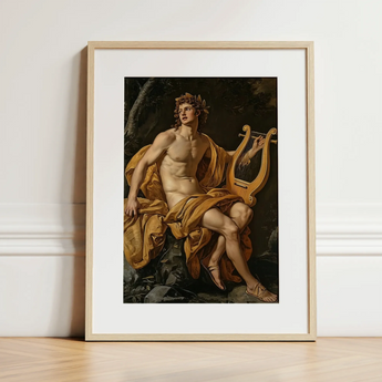 Apollo - Anhänger von Charles Meynier Kunstdruck / Leinwand, 12x16’’ / 31x41cm / Naturrahmen / Passepartout, Poster-Drucke & visuelle Kunstwerke,