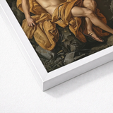 Apollo - Follower of Charles Meynier Art Print / Canvas Framed Classical Painting Muscular Figure Draped Rich Golden-yellow Laurel Wreath