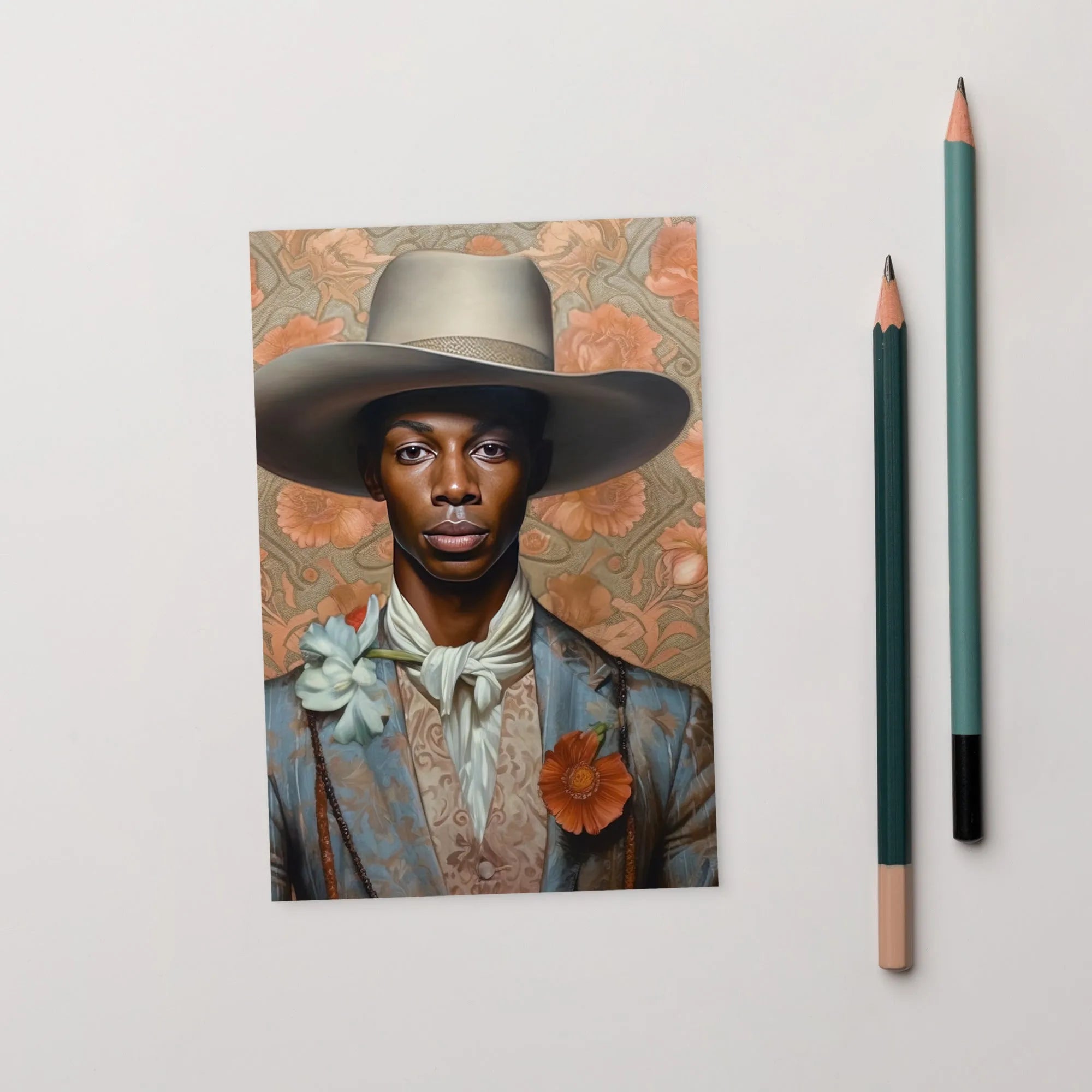 Apollo - Gay Black Cowboy Art - Afroamerican Queerart Dandy - 4’x6’ - Posters Prints & Visual Artwork - Aesthetic Art