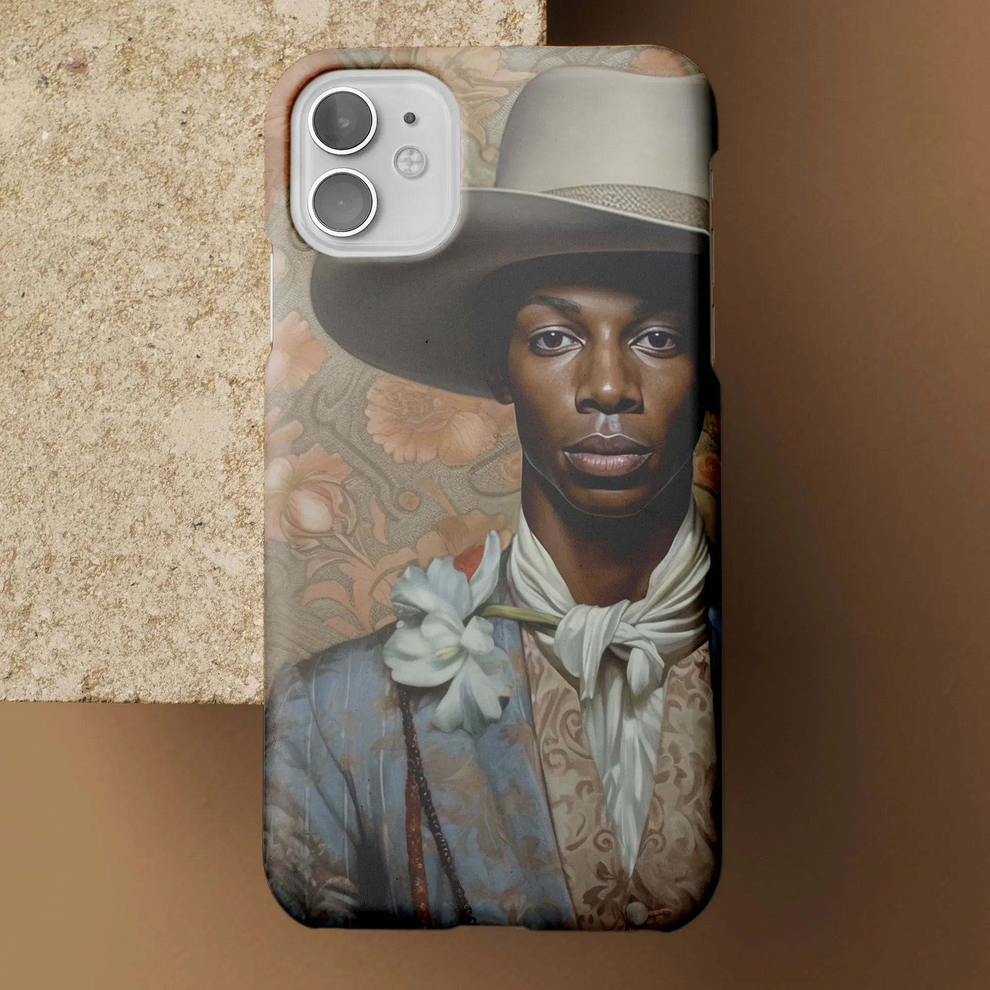 Apollo - Gay Black Cowboy Art Phone Case - Mobile Phone Cases - Aesthetic Art