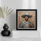 Apollo - Gay Black Dandy Cowboy Art Print 16’’x16’’ Posters Prints & Visual Artwork