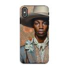 Apollo - Gay Black Dandy Cowboy Iphone Case, Xs Max / Matte, Phone Case Portrait Person Wide-brimmed Hat Neckerchief