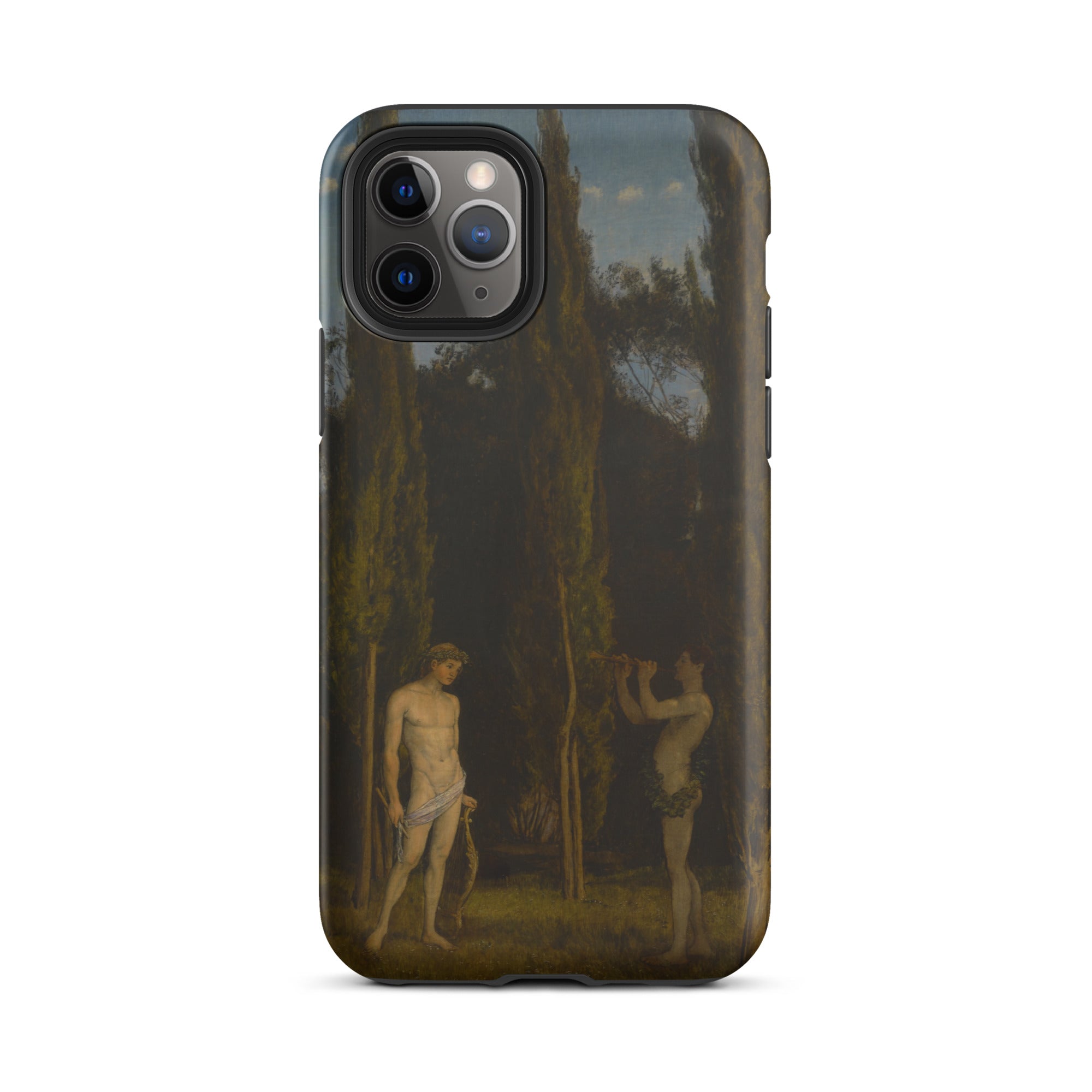 Apollo & Marsyas Hans Thoma Greek Myth Iphone Case, 11 Pro / Matte, Phone Case Classical Art