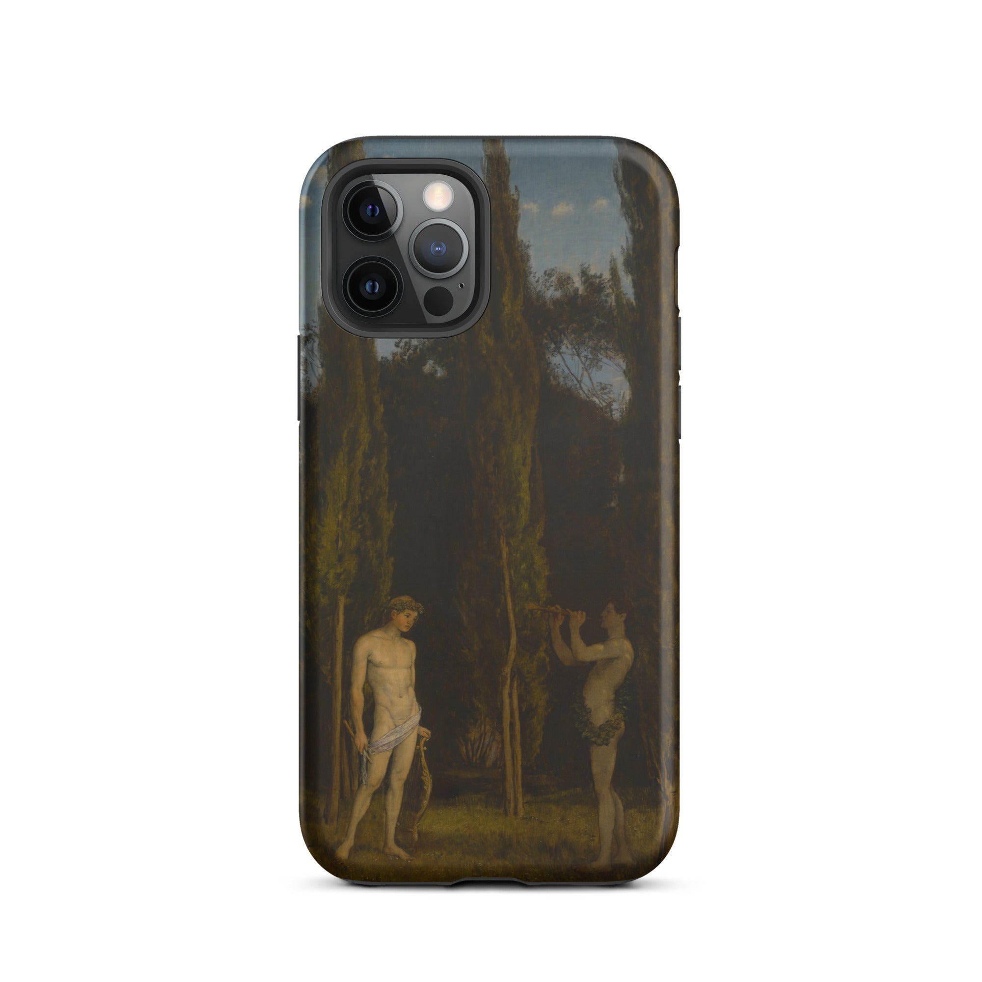 Apollo & Marsyas Hans Thoma Greek Myth Iphone Case, 12 Pro / Matte, Iphone Case Classical Art
