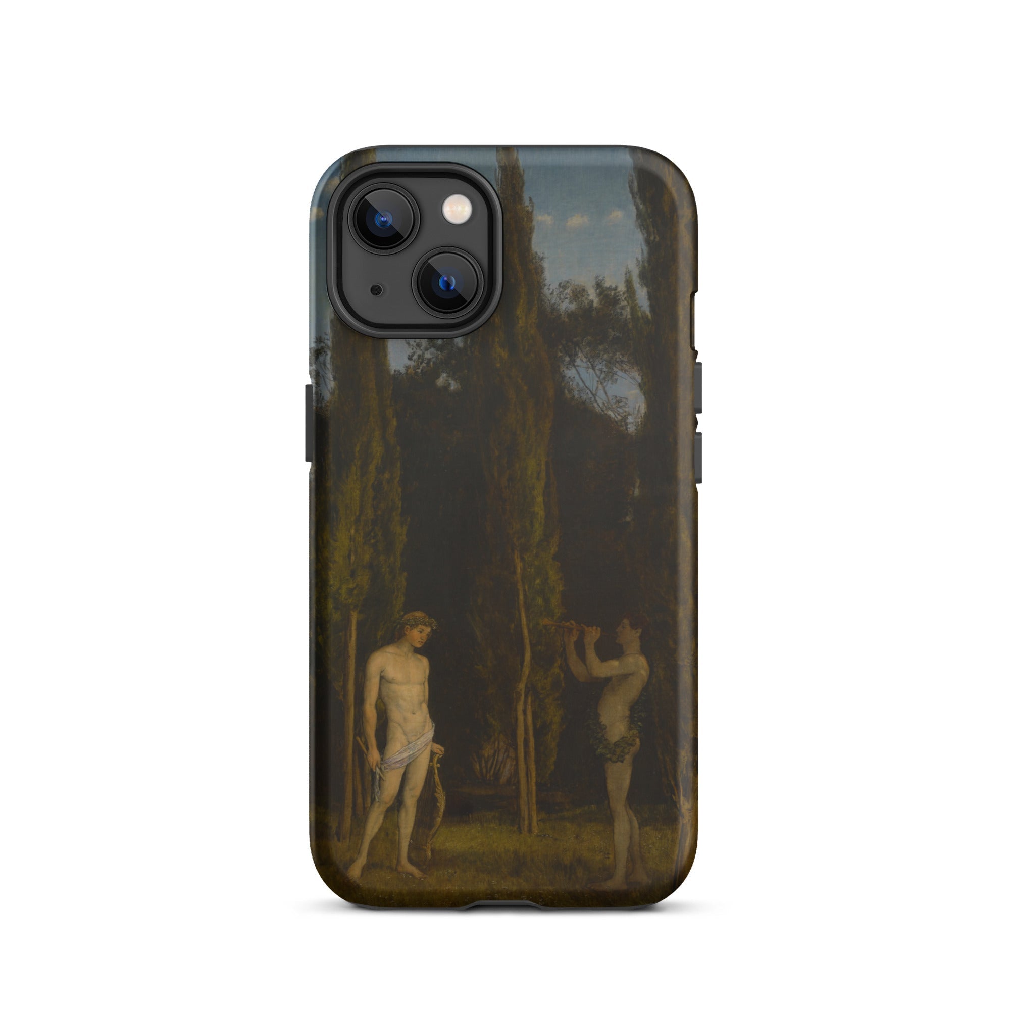 Apollo & Marsyas Hans Thoma Greek Myth Iphone Case, 13 / Matte, Iphone Case Classical Painting